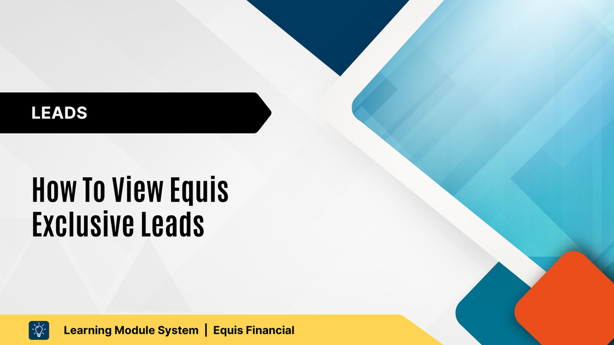 How To View Equis Exclusive Leads
